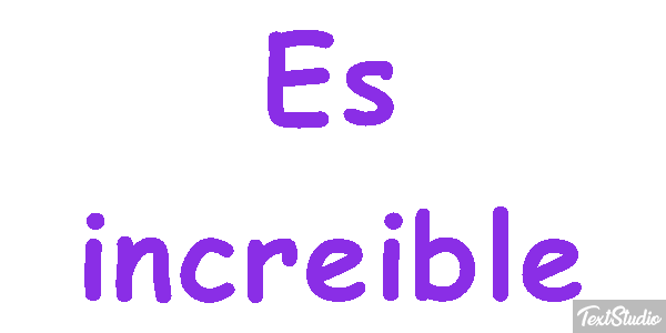 Es increíble Effetto testo