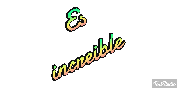 Es increíble Effetto testo