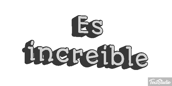 Es increíble Effetto testo