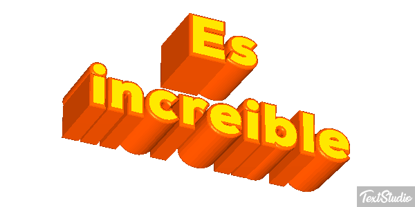 Es increíble Effetto testo