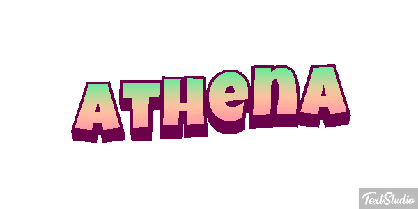 Athena Efekt tekstowy