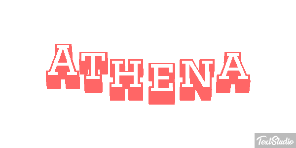 Athena Efekt tekstowy