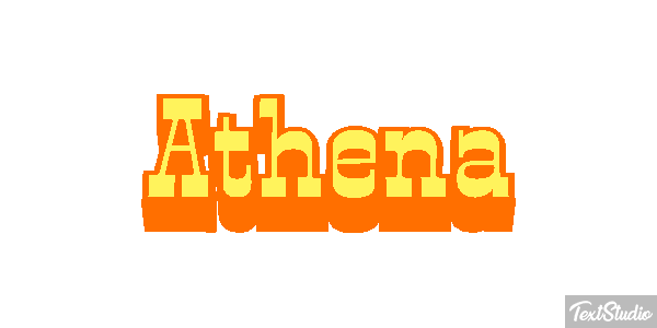 Athena Efekt tekstowy