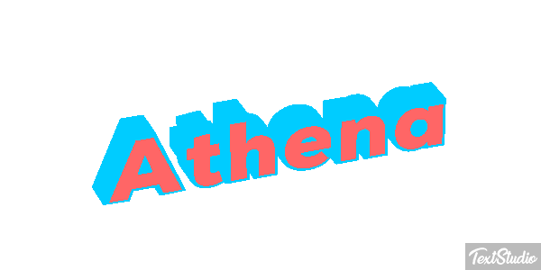 Athena Efekt tekstowy