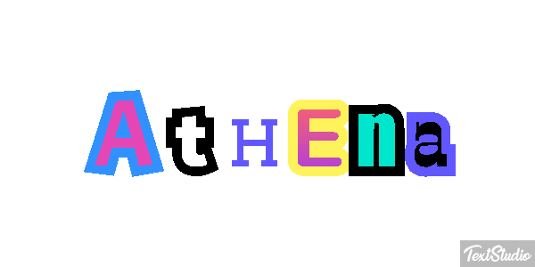 Athena Efekt tekstowy