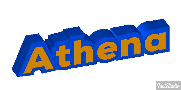 Athena Efekt tekstowy