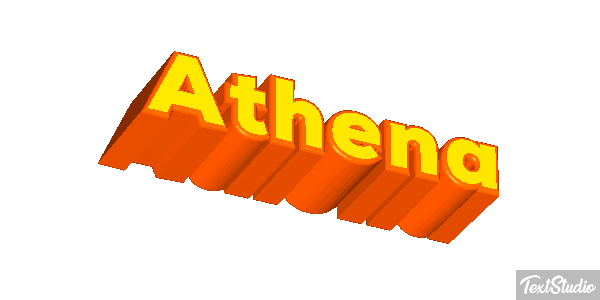 Athena Efekt tekstowy