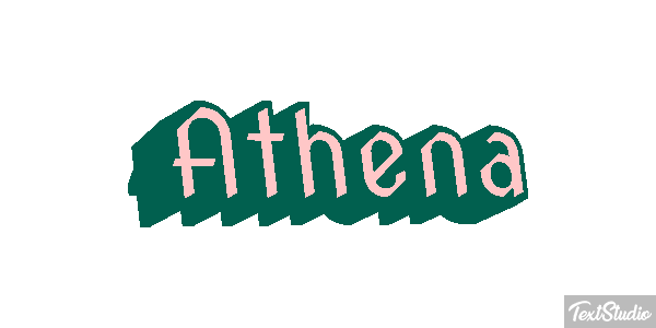 Athena Efekt tekstowy