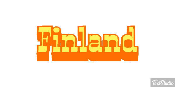 Finland Text effect