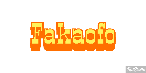 Fakaofo Effetto testo