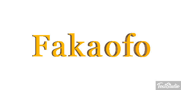 Fakaofo Effetto testo