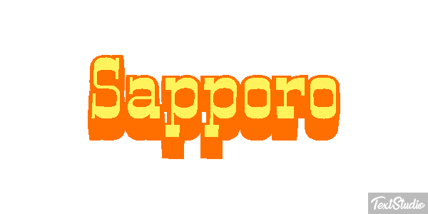 Sapporo Efekt tekstowy