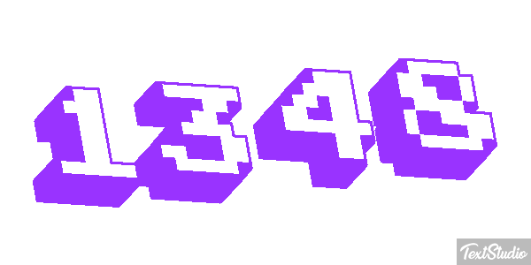 1348 Tekst effect