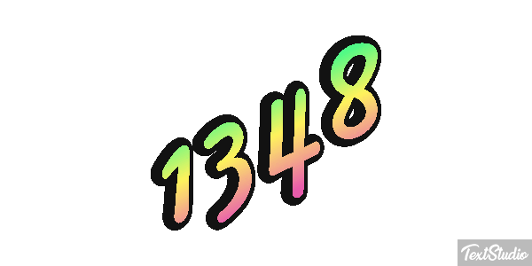 1348 Tekst effect