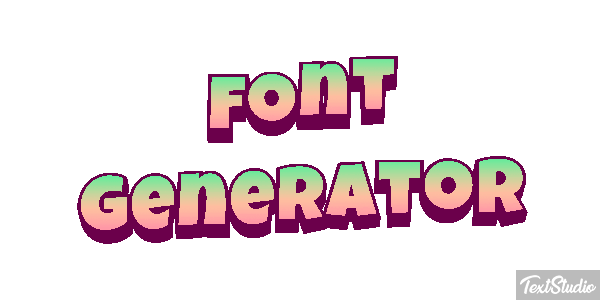 Font Generator Efeito do texto