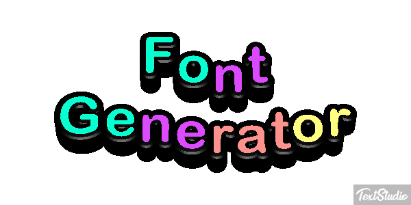 Font Generator Efeito do texto