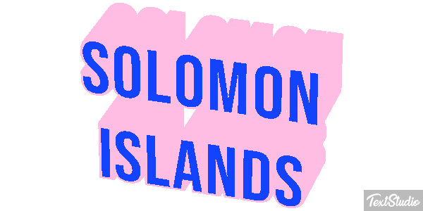 Solomon Islands Text effect