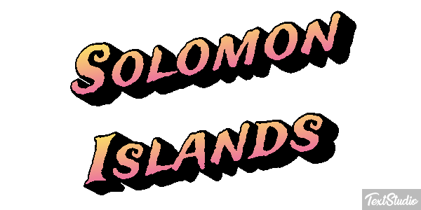Solomon Islands Text effect
