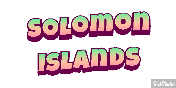 Solomon Islands Text effect