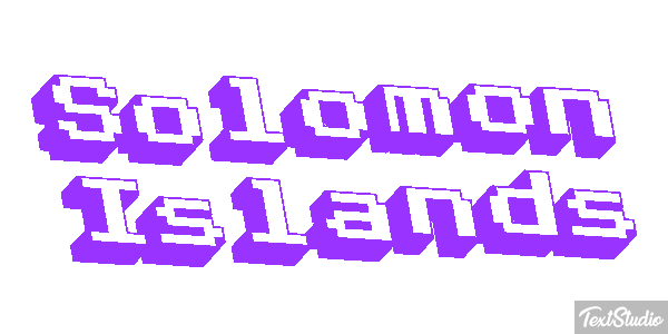 Solomon Islands Text effect
