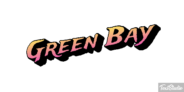 Green Bay Efeito do texto