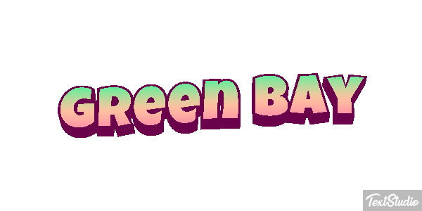 Green Bay Efeito do texto