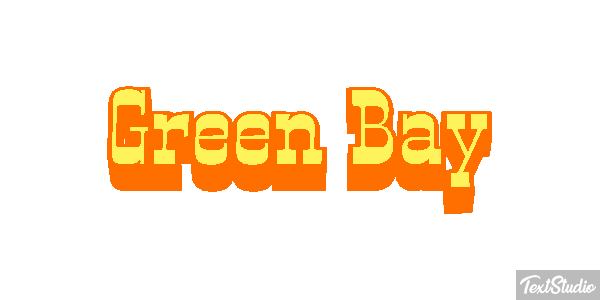Green Bay Efeito do texto