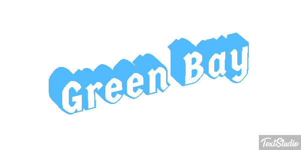 Green Bay Efeito do texto
