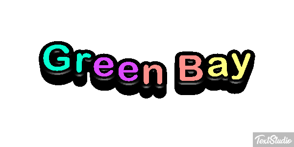 Green Bay Efeito do texto