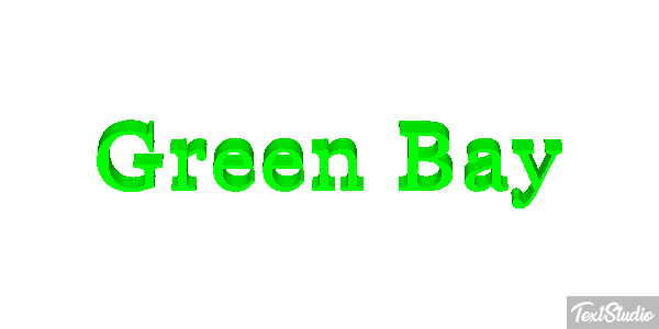 Green Bay Efeito do texto