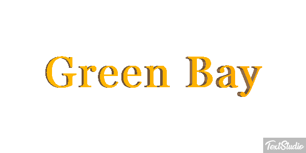Green Bay Efeito do texto