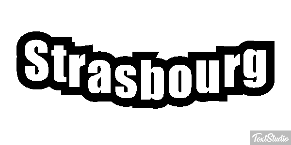 Strasbourg Texteffekt