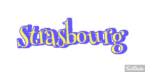 Strasbourg Texteffekt