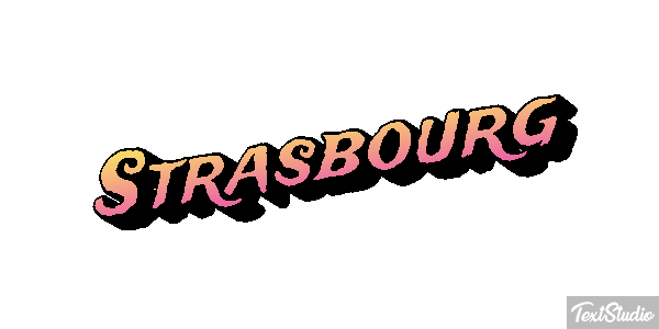 Strasbourg Texteffekt