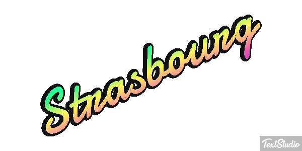 Strasbourg Texteffekt