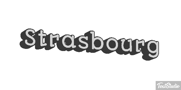 Strasbourg Texteffekt