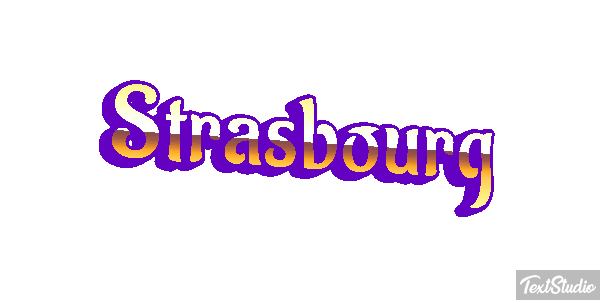 Strasbourg Texteffekt