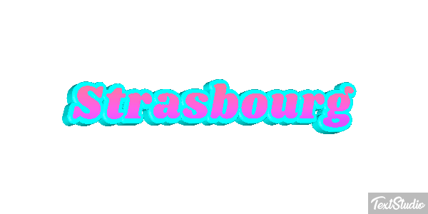 Strasbourg Texteffekt