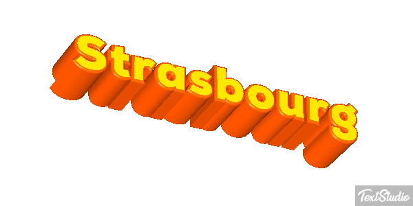 Strasbourg Texteffekt