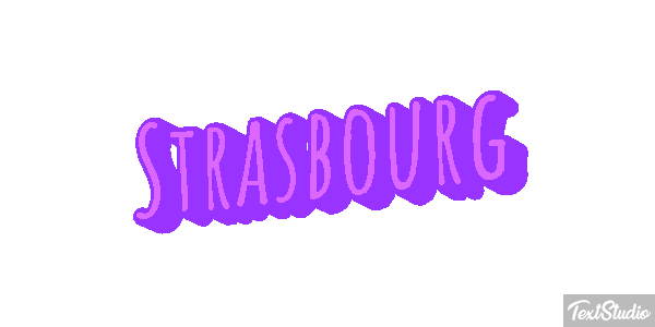 Strasbourg Texteffekt