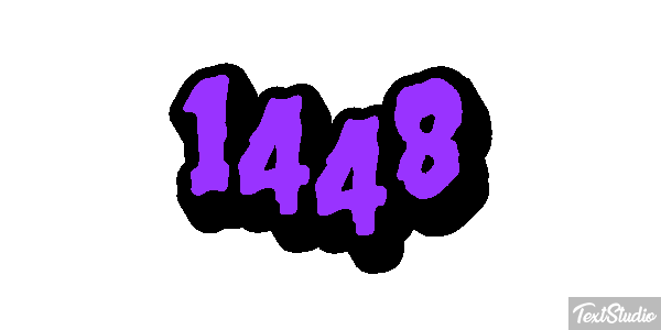 1448 Tekst effect
