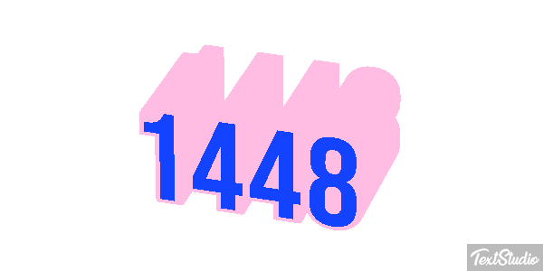 1448 Tekst effect