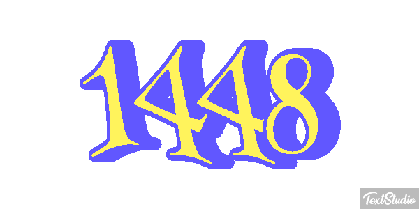 1448 Tekst effect