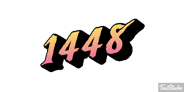 1448 Tekst effect