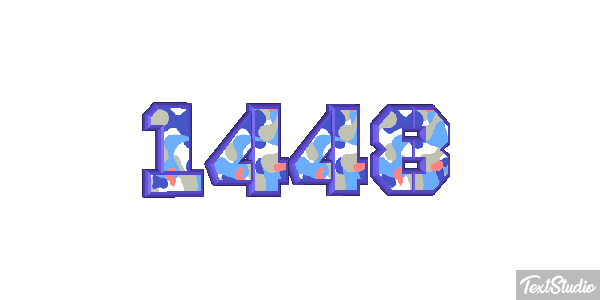 1448 Tekst effect