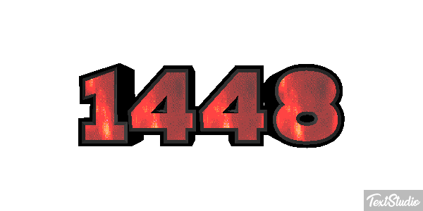 1448 Tekst effect
