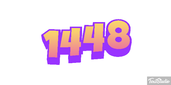 1448 Tekst effect