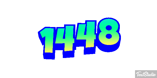 1448 Tekst effect