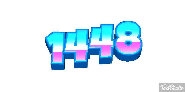 1448 Tekst effect
