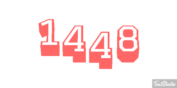 1448 Tekst effect